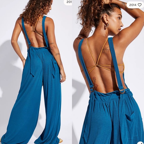 Free People Shelby Overalls in Olive. Size Small. NWOT - Picture 5 of 6